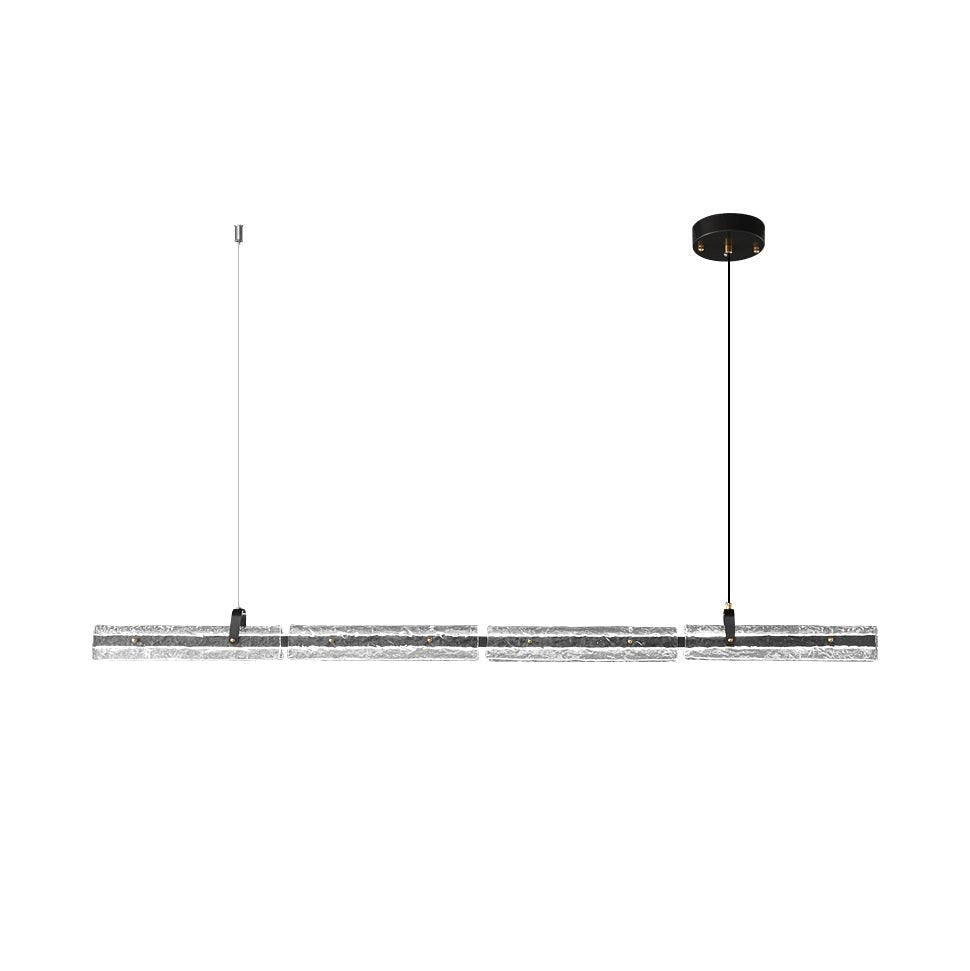 Black Ice Linear Glass Pendant