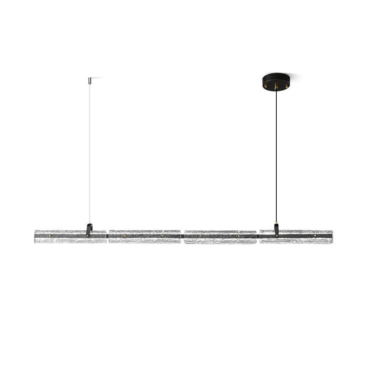 Black Ice Linear Glass Pendant