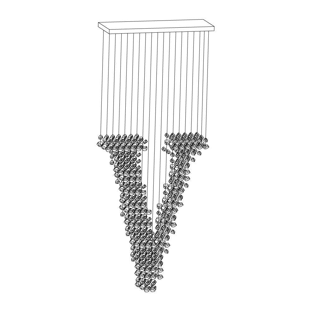 Charcoal Concept Statement Chandelier