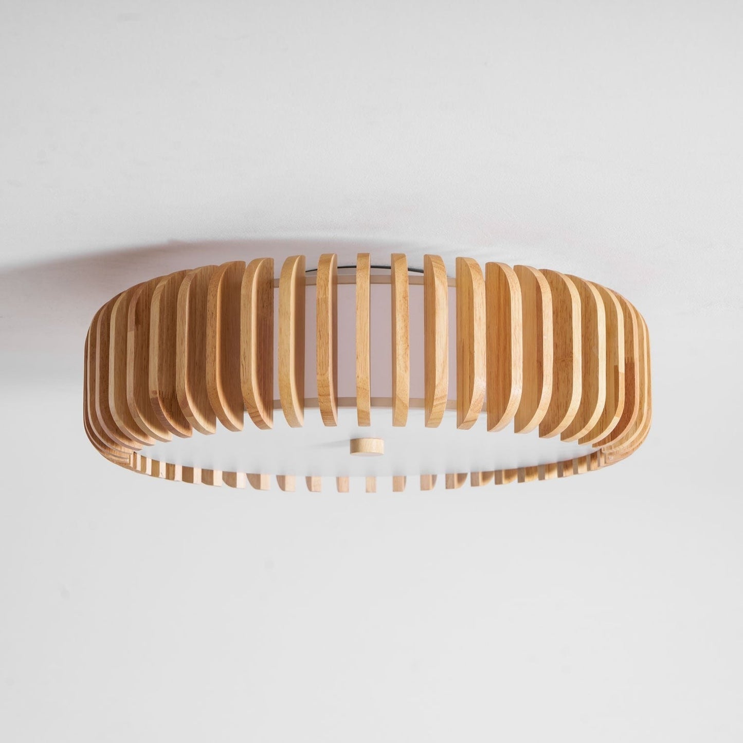 Oakflare Slatted Wood Ceiling Lamp