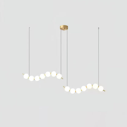 Acrylic Pearl Necklace Chandelier