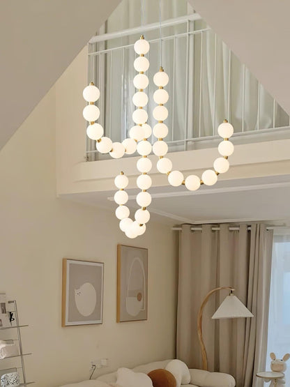 Acrylic Pearl Necklace Chandelier