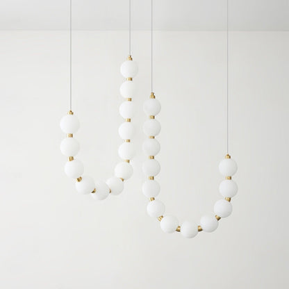 Acrylic Pearl Necklace Chandelier