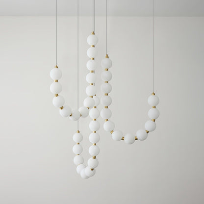 Acrylic Pearl Necklace Chandelier