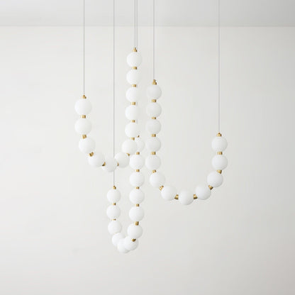 Acrylic Pearl Necklace Chandelier