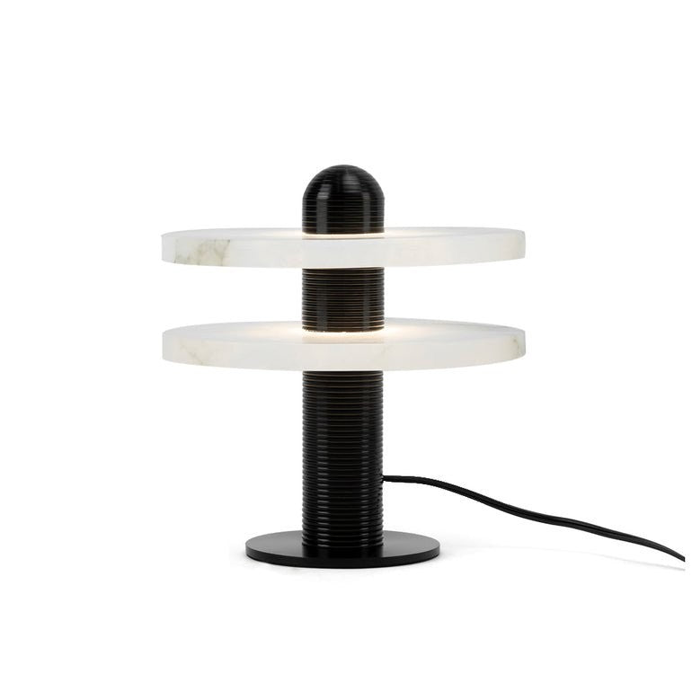 Alabaster Comet Sculpted Table Lamp