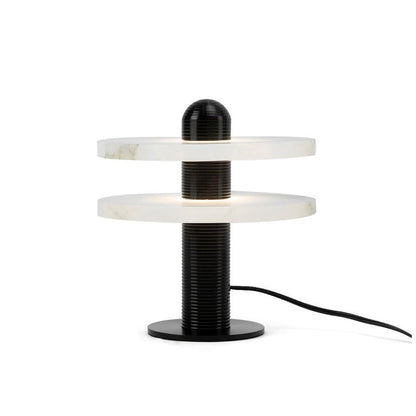 Alabaster Comet Sculpted Table Lamp