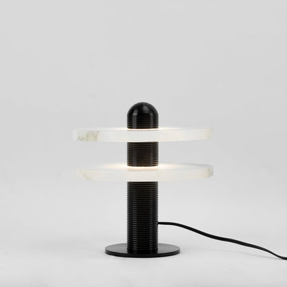 Alabaster Comet Sculpted Table Lamp