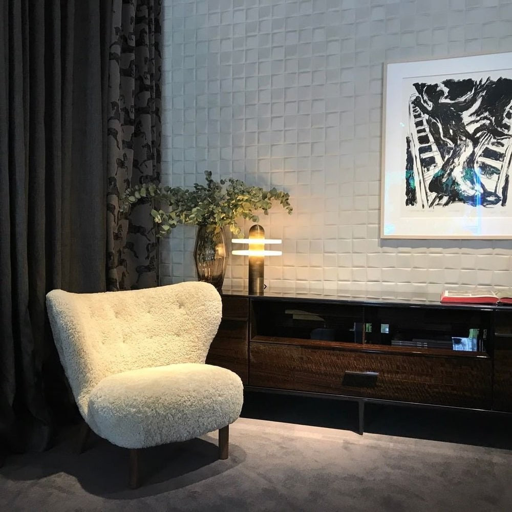 Alabaster Comet Sculpted Table Lamp