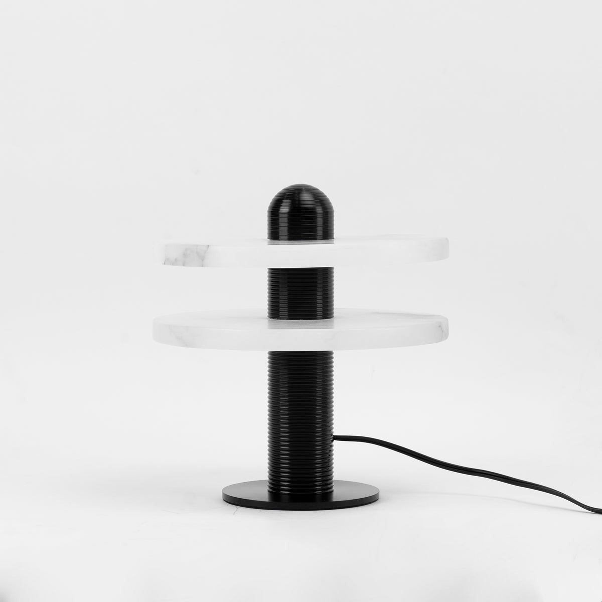 Alabaster Comet Sculpted Table Lamp