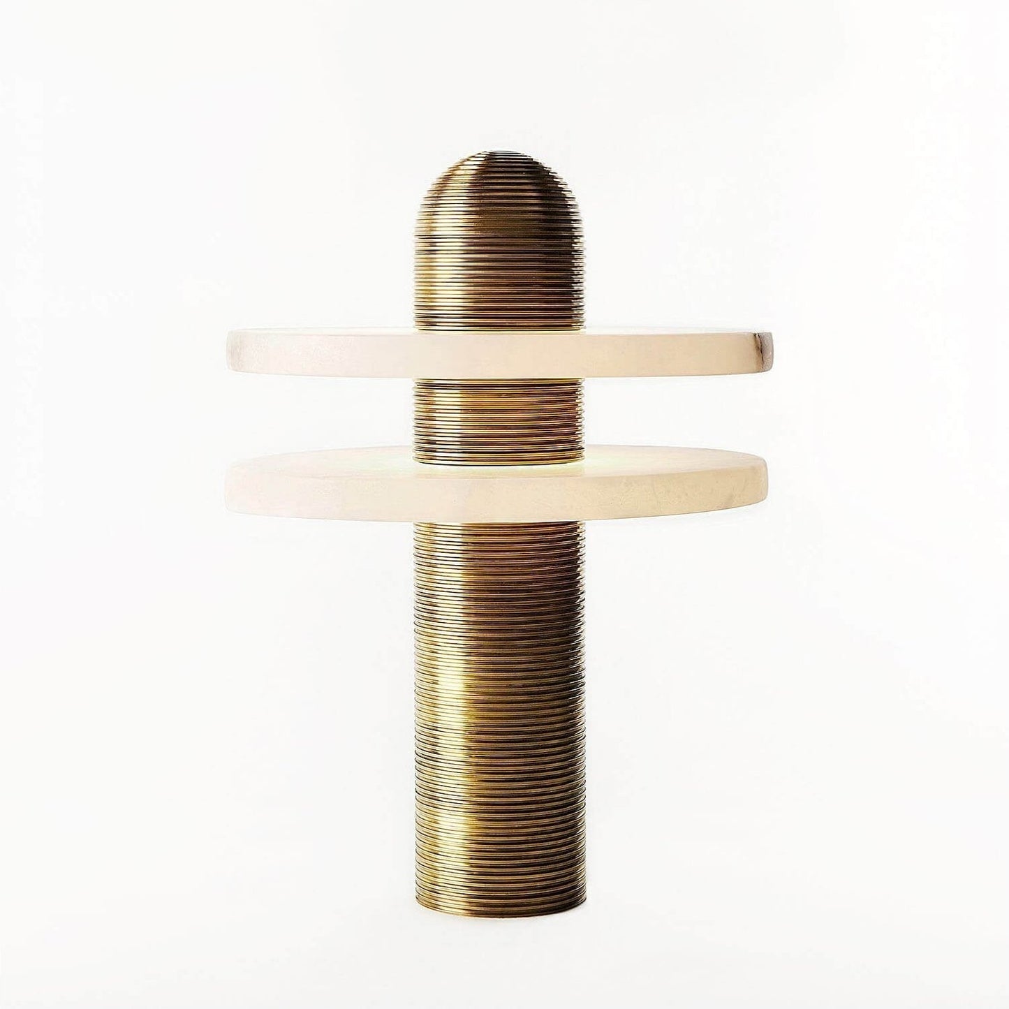 Alabaster Comet Sculpted Table Lamp