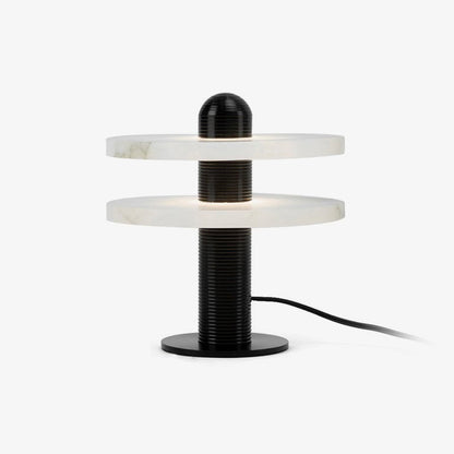 Alabaster Comet Sculpted Table Lamp