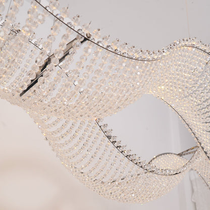 Alon Crystal Linear Chandelier