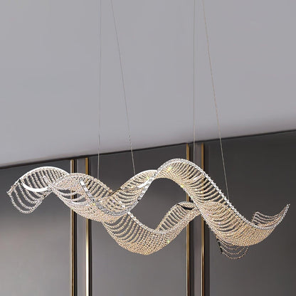 Alon Crystal Linear Chandelier