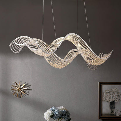 Alon Crystal Linear Chandelier