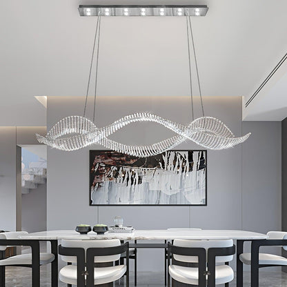 Alon Crystal Linear Chandelier