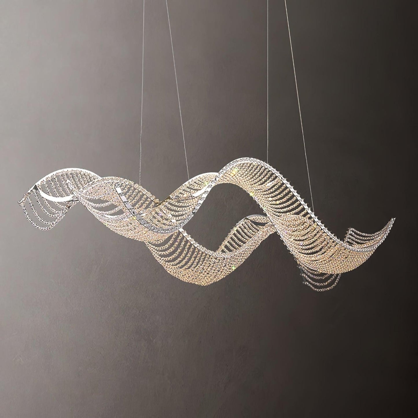 Alon Crystal Linear Chandelier