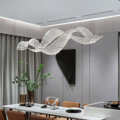 Alon Crystal Linear Chandelier