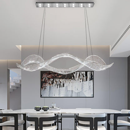 Alon Crystal Linear Chandelier