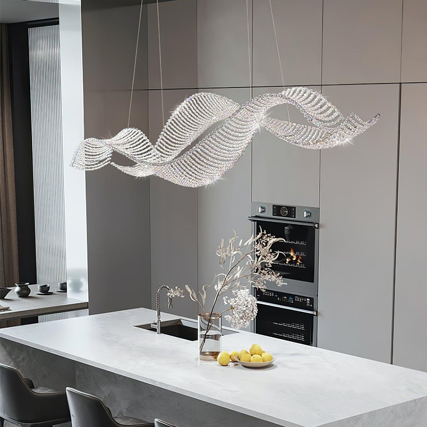 Alon Crystal Linear Chandelier