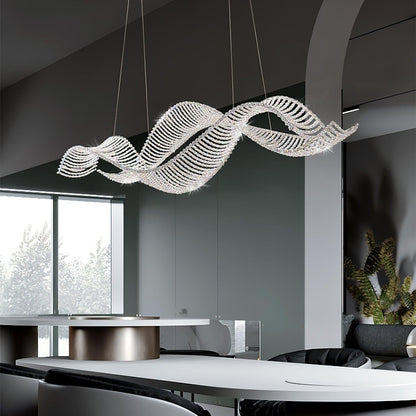Alon Crystal Linear Chandelier
