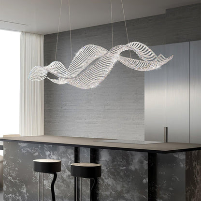 Alon Crystal Linear Chandelier