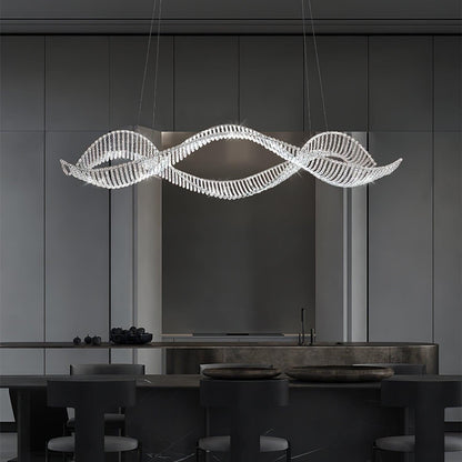 Alon Crystal Linear Chandelier