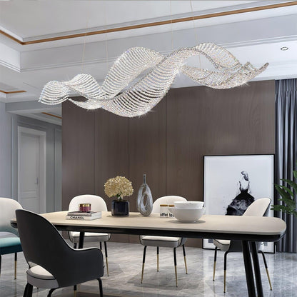 Alon Crystal Linear Chandelier
