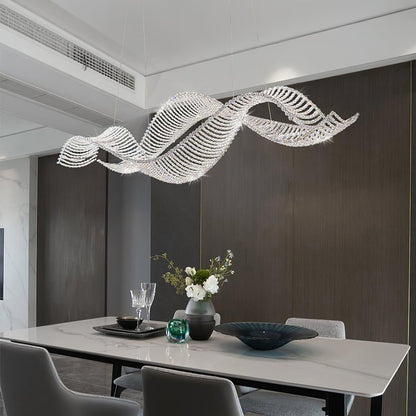 Alon Crystal Linear Chandelier