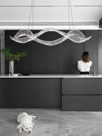Alon Crystal Linear Chandelier