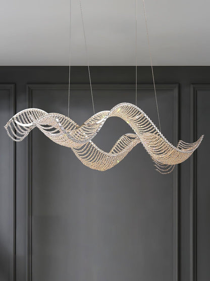 Alon Crystal Linear Chandelier