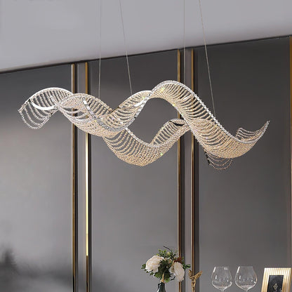 Alon Crystal Linear Chandelier