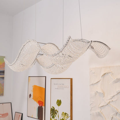 Alon Crystal Linear Chandelier