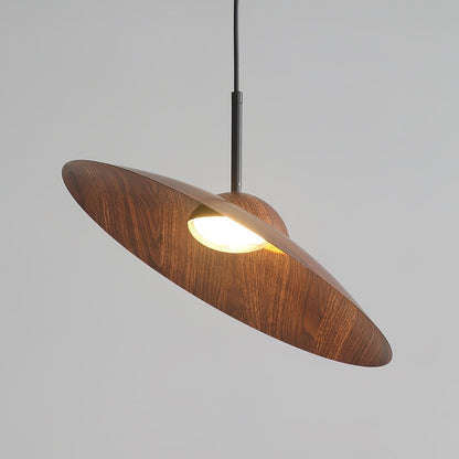 Arcadian Walnut Dome Pendant Light