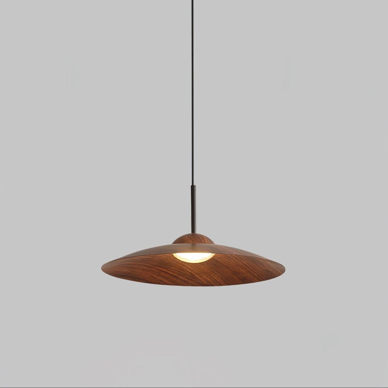 Arcadian Walnut Dome Pendant Light