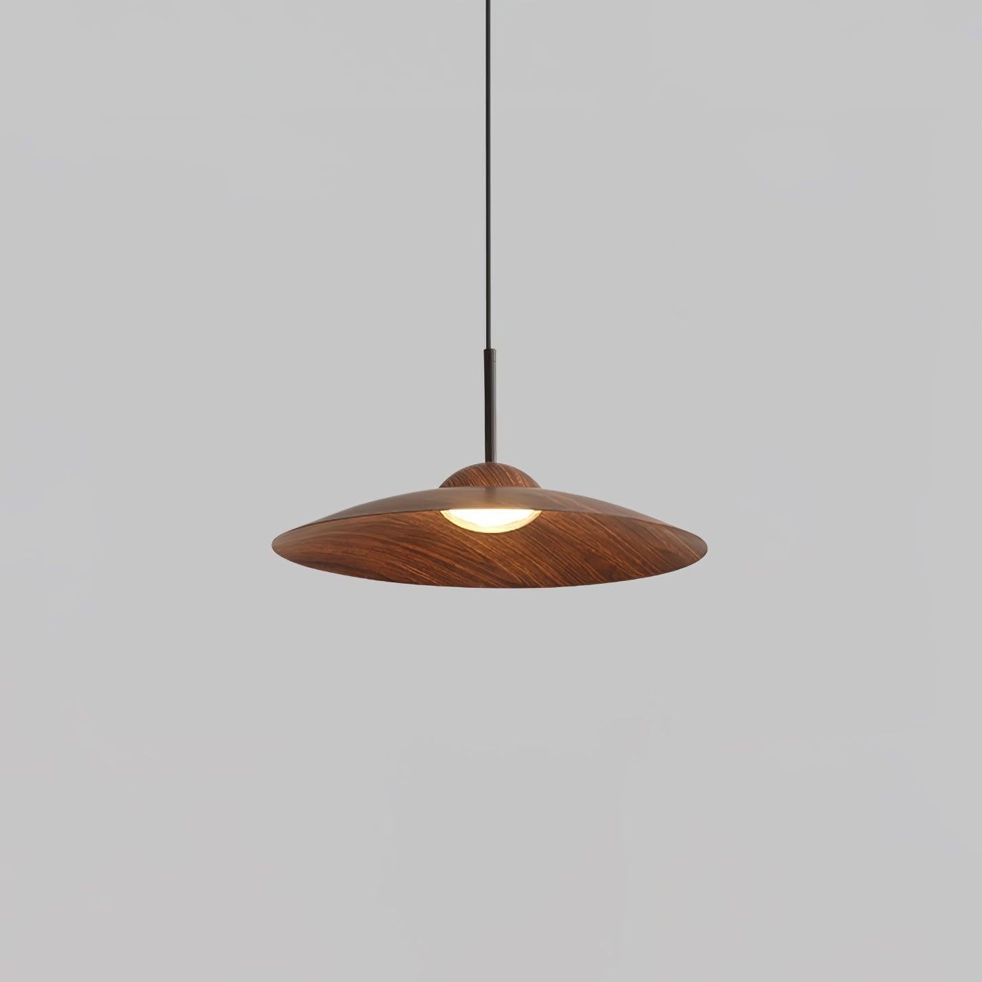 Arcadian Walnut Dome Pendant Light
