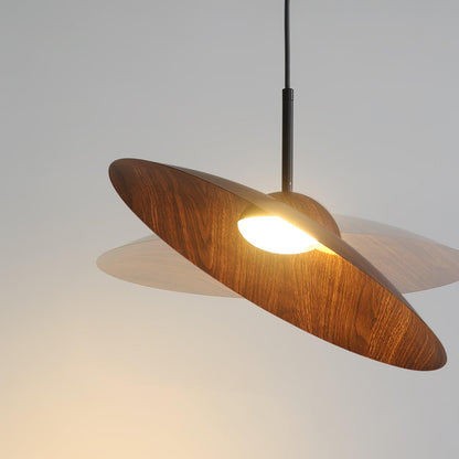 Arcadian Walnut Dome Pendant Light