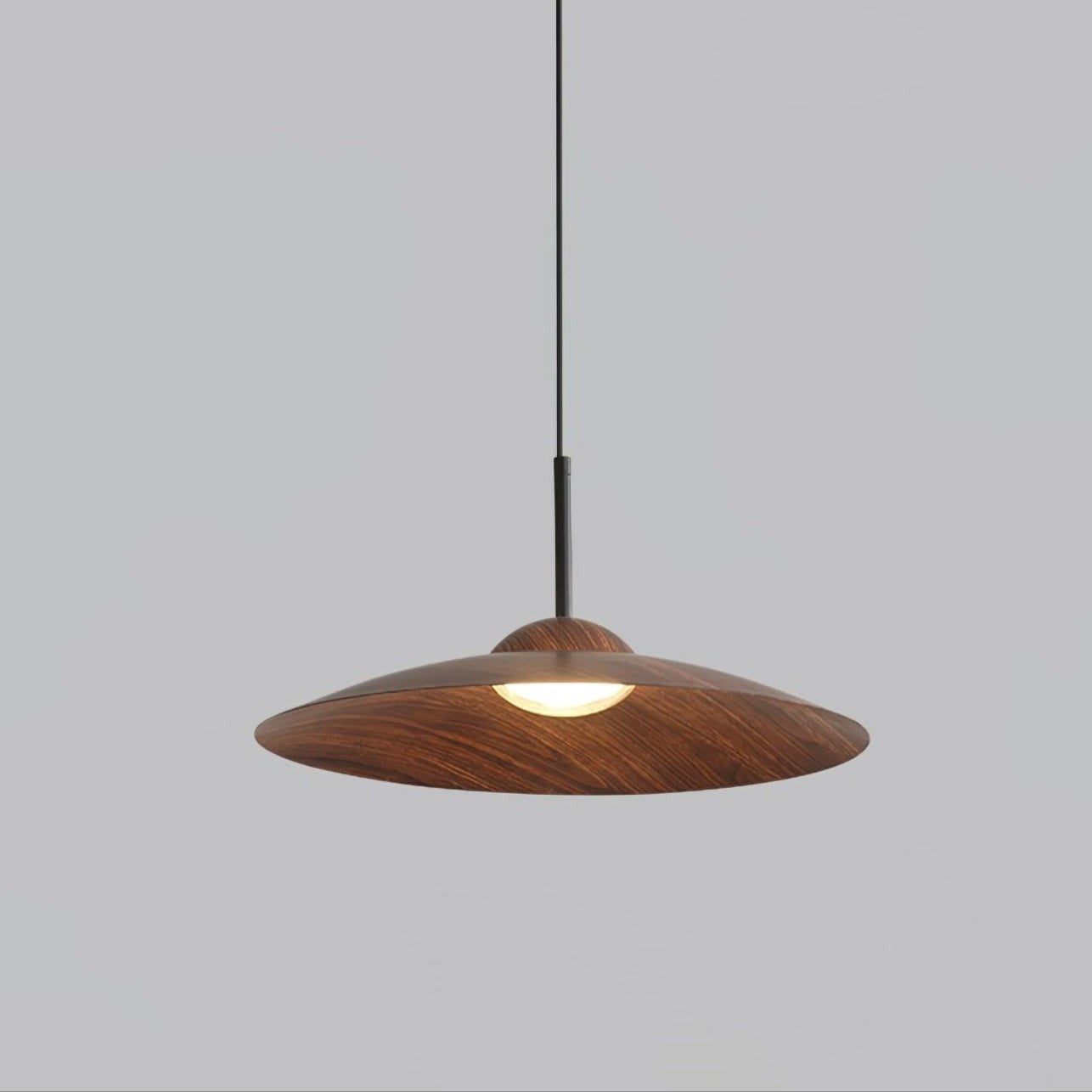 Arcadian Walnut Dome Pendant Light