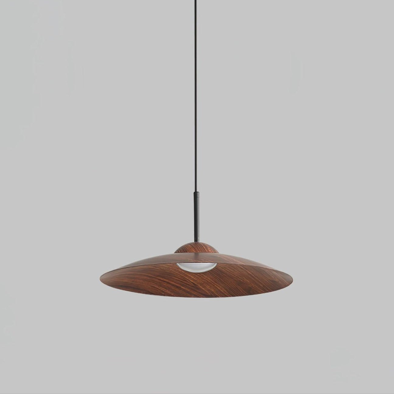 Arcadian Walnut Dome Pendant Light