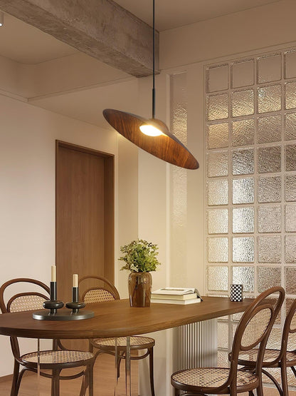 Arcadian Walnut Dome Pendant Light