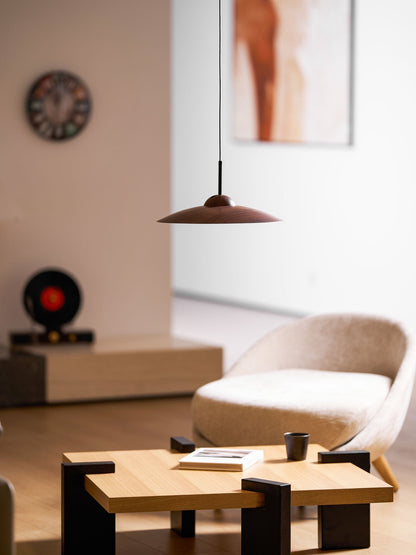 Arcadian Walnut Dome Pendant Light