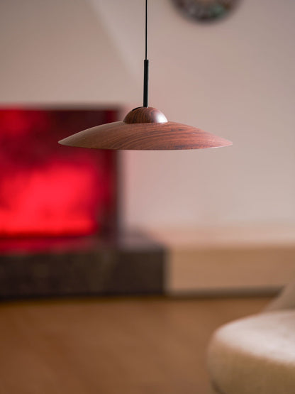 Arcadian Walnut Dome Pendant Light