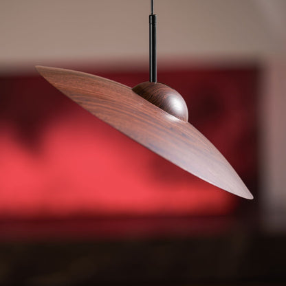 Arcadian Walnut Dome Pendant Light