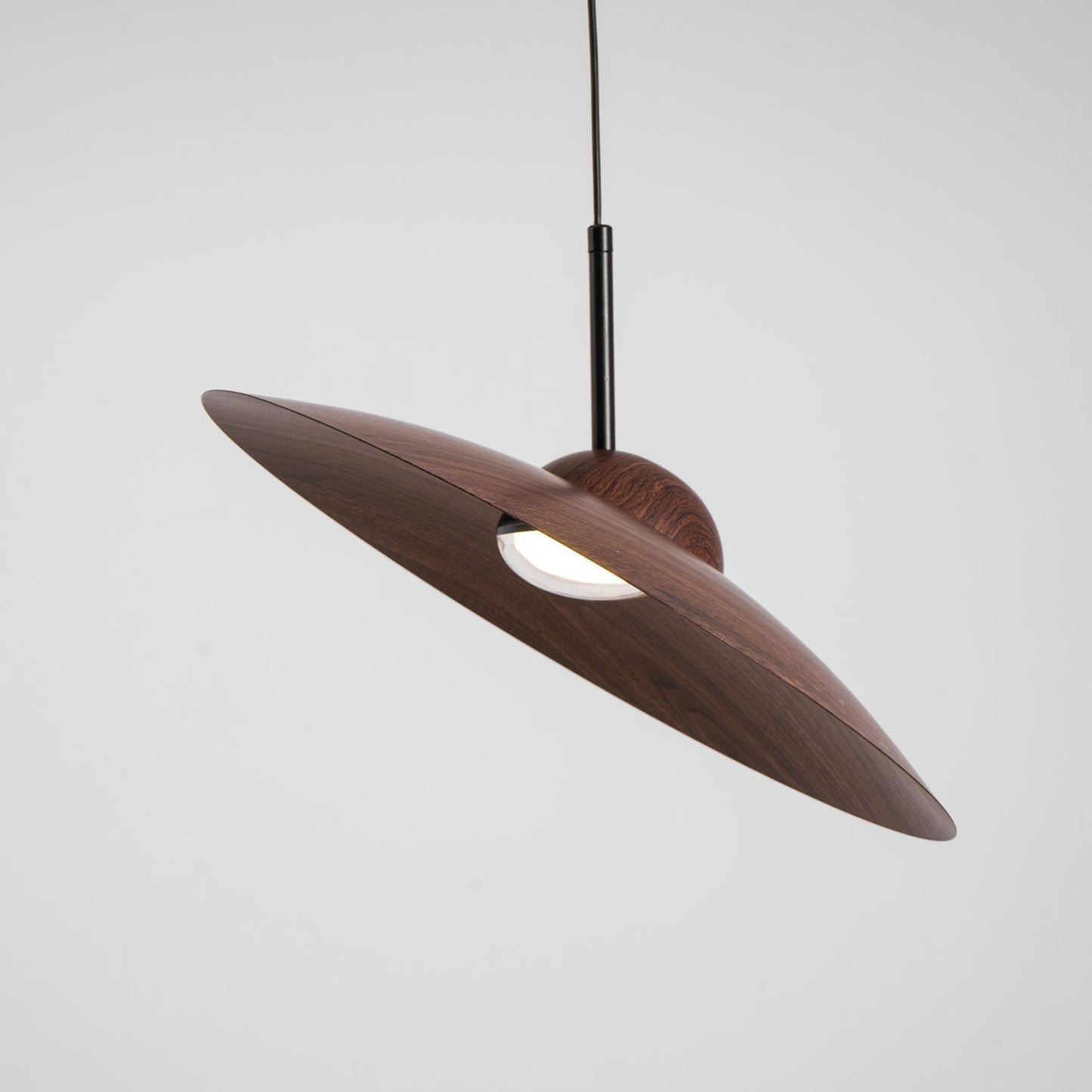 Arcadian Walnut Dome Pendant Light