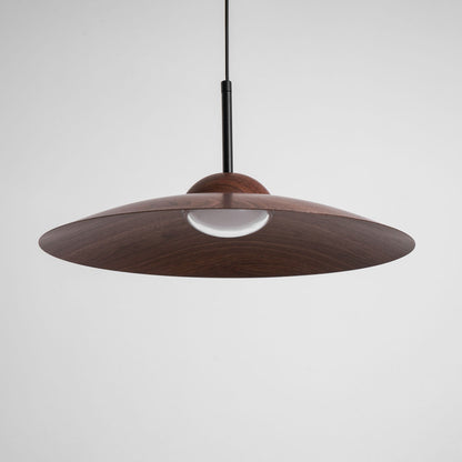 Arcadian Walnut Dome Pendant Light