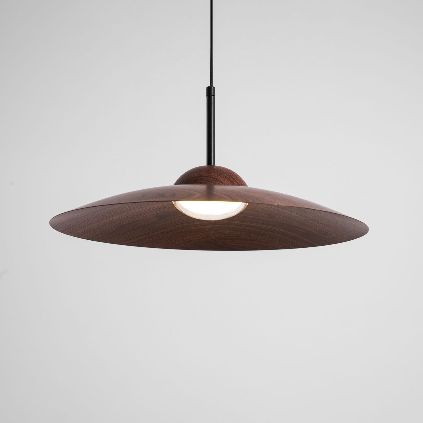 Arcadian Walnut Dome Pendant Light