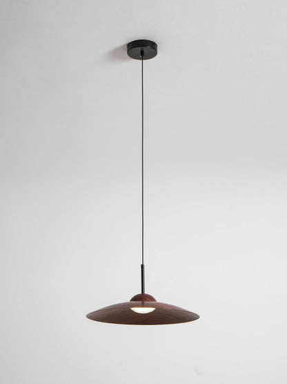 Arcadian Walnut Dome Pendant Light