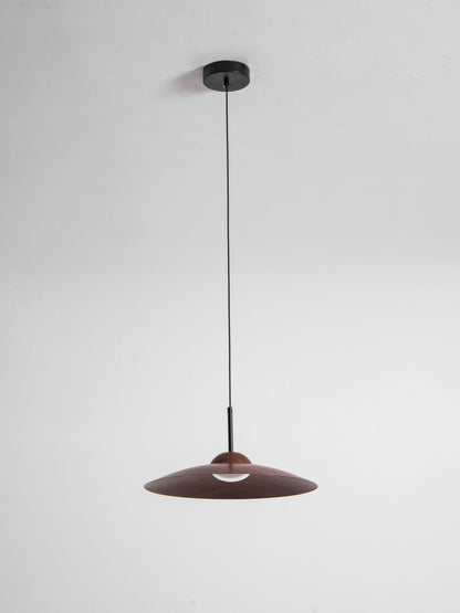 Arcadian Walnut Dome Pendant Light