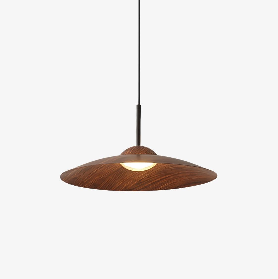 Arcadian Walnut Dome Pendant Light