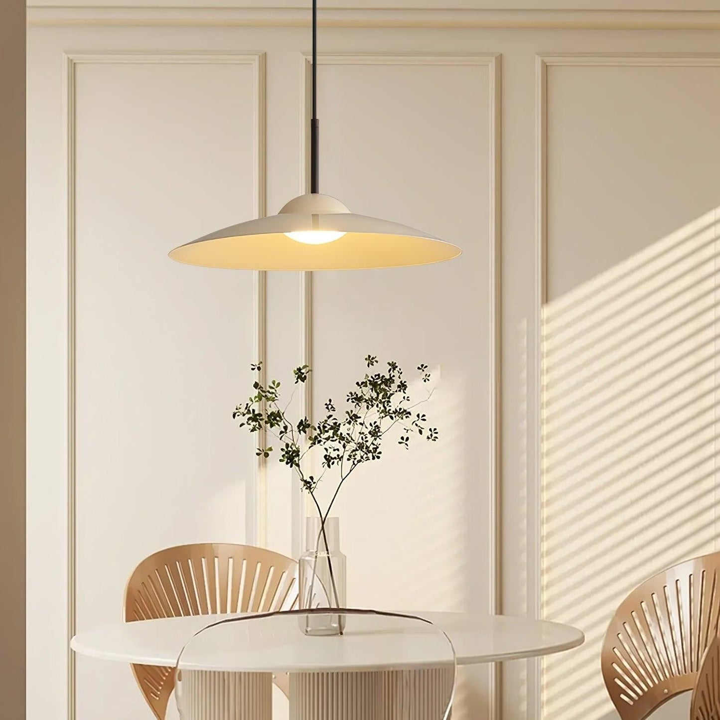 Arcadian Walnut Dome Pendant Light